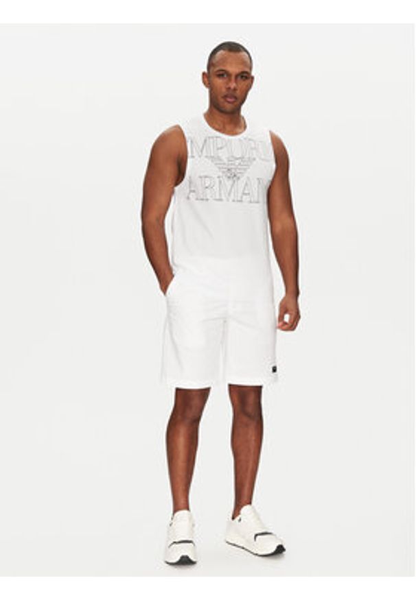 Emporio Armani Underwear Tank top EM000572 AF12326 U0002 Biały Regular Fit. Kolor: biały. Materiał: bawełna