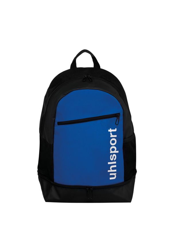 UHLSPORT - Plecak z dolną przegrodą Uhlsport Essential. Kolor: czarny, niebieski, wielokolorowy. Materiał: materiał. Wzór: paski