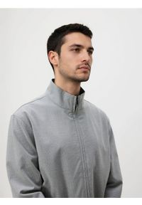 Reserved - Kurtka ze stójką - jasnoszary. Kolor: szary. Materiał: tkanina, wiskoza #1