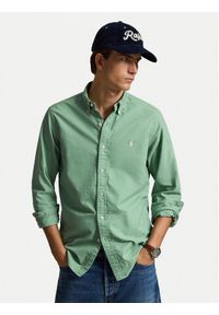 Polo Ralph Lauren Koszula 710805564514 Zielony Regular Fit. Typ kołnierza: polo. Kolor: zielony. Materiał: bawełna #1