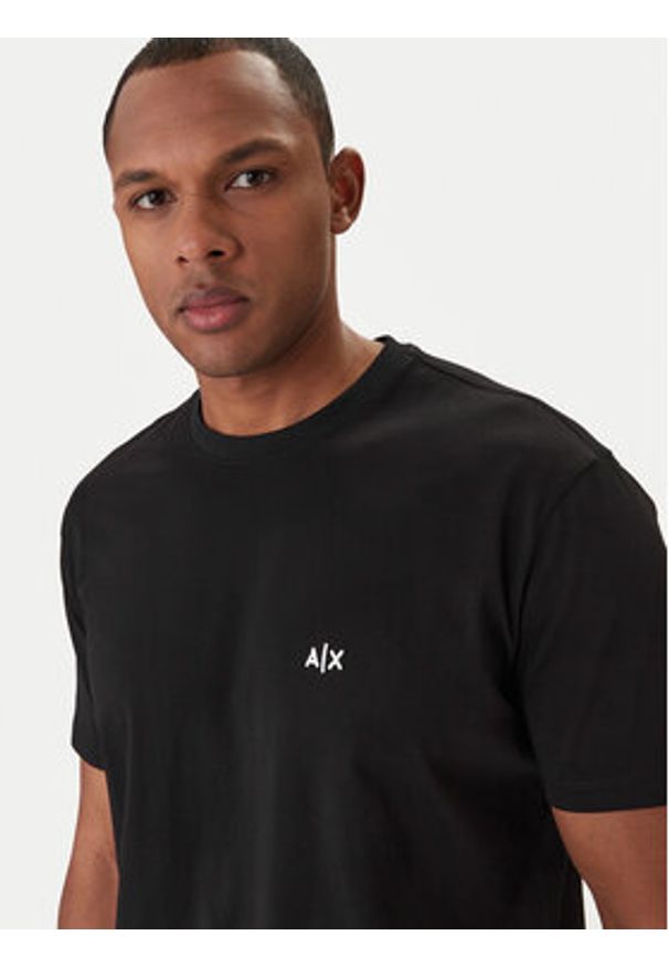 Armani Exchange T-Shirt XM001568 AF10358 UC001 Czarny Regular Fit. Kolor: czarny. Materiał: bawełna