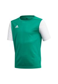 Adidas - Koszulka dziecięca adidas Estro 19. Kolor: zielony. Materiał: jersey