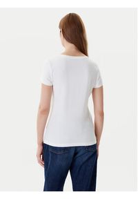 Mustang T-Shirt Beverly 1016517 Biały Slim Fit. Kolor: biały. Materiał: bawełna