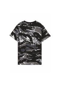 Puma - Młodzieżowa koszulka Essentials Camo PUMA Black. Kolor: czarny. Wzór: nadruk, moro