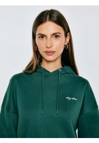 Big-Star - Bluza damska z kapturem zielona Megan 304. Okazja: na co dzień. Typ kołnierza: kaptur. Kolor: zielony. Materiał: dzianina. Wzór: haft. Styl: casual, elegancki #5