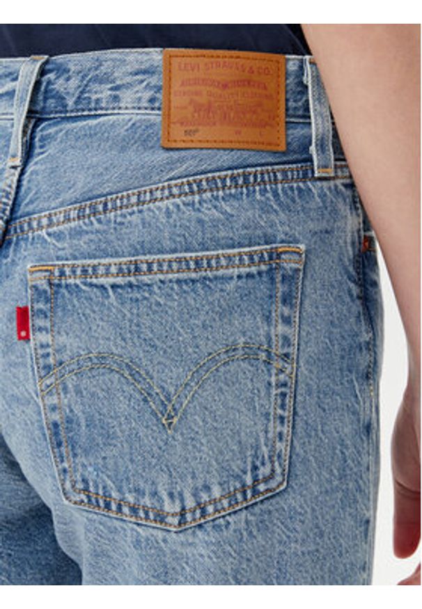 Levi's® Szorty jeansowe A9296-0001 Niebieski Regular Fit. Kolor: niebieski. Materiał: bawełna