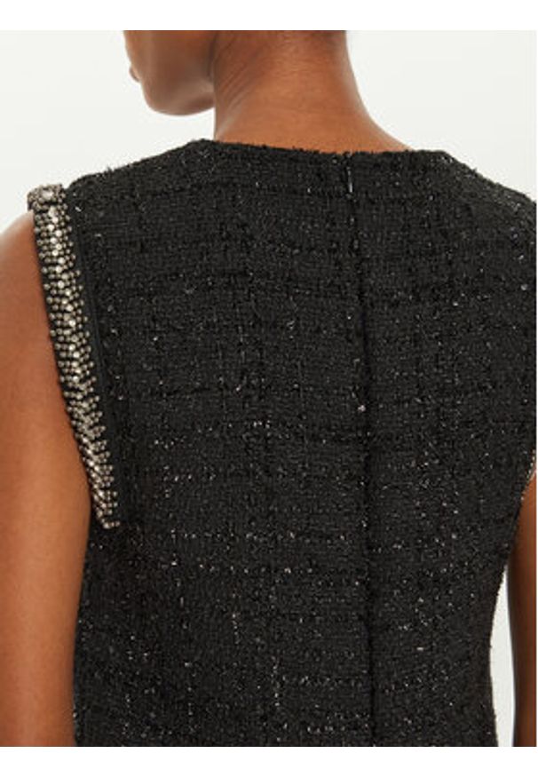 Rinascimento Sukienka dzianinowa CFC0019574002 Czarny Regular Fit. Kolor: czarny. Materiał: syntetyk