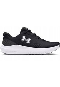 Buty do biegania męskie Under Armour Charged Surge 4. Zapięcie: sznurówki. Kolor: wielokolorowy, czarny. Materiał: tkanina, materiał, syntetyk. Szerokość cholewki: normalna. Sport: bieganie #1
