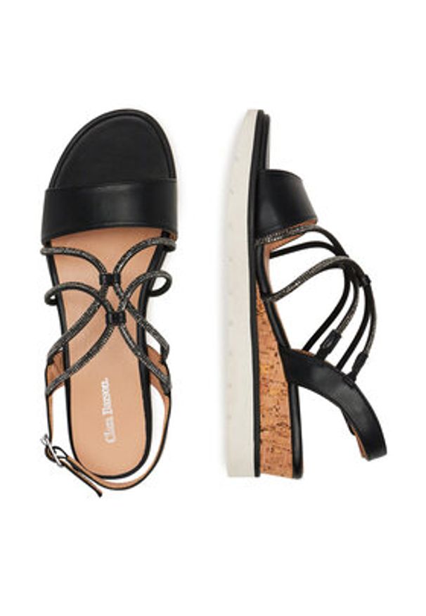 Clara Barson Sandały WS6306-02 Czarny. Kolor: czarny. Materiał: syntetyk, materiał