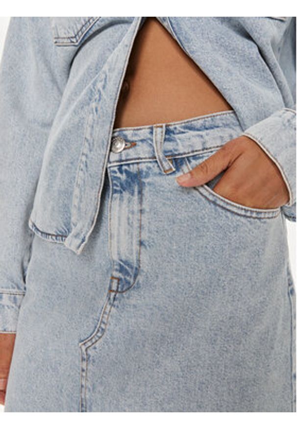 GESTUZ - Gestuz Spódnica jeansowa Mily 10909059 Niebieski Regular Fit. Kolor: niebieski. Materiał: bawełna