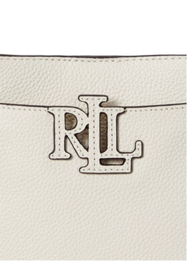 Lauren Ralph Lauren - LAUREN RALPH LAUREN Torebka 431982184005 Biały. Kolor: biały. Materiał: skórzane