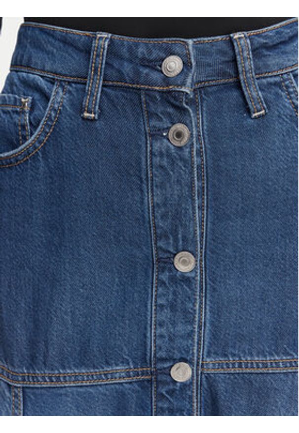 Guess Spódnica jeansowa W6GD09 D0702 Niebieski Regular Fit. Kolor: niebieski. Materiał: lyocell