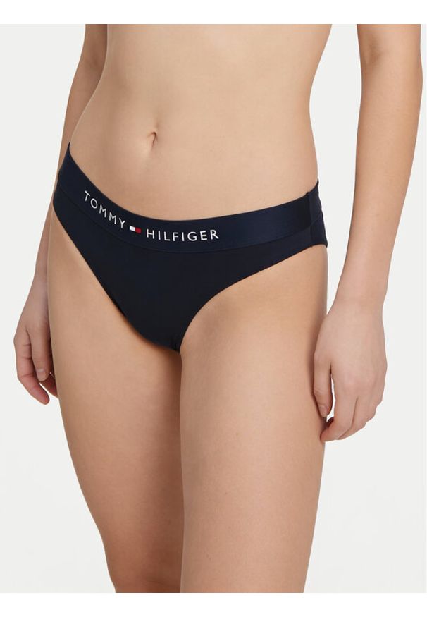 TOMMY HILFIGER - Tommy Hilfiger Dół od bikini UW0UW06363 Granatowy. Kolor: niebieski. Materiał: syntetyk