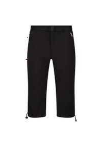 Regatta - Męskie Spodenki Xert Stretch III Stretch Active Capri Shorts. Kolor: czarny