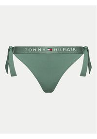 TOMMY HILFIGER - Tommy Hilfiger Dół od bikini UW0UW04497 Zielony. Kolor: zielony. Materiał: syntetyk #3