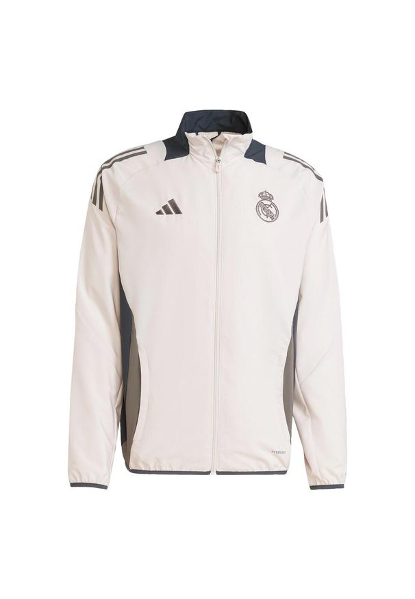 Adidas - Bluza Real Madrid Tiro 24 Competition Presentation. Kolor: fioletowy, brązowy, wielokolorowy, szary. Materiał: materiał. Sport: piłka nożna