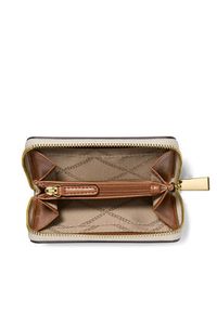 MICHAEL Michael Kors Duży Portfel Damski 32T4GJ6Z5B Beżowy. Kolor: beżowy. Materiał: skóra