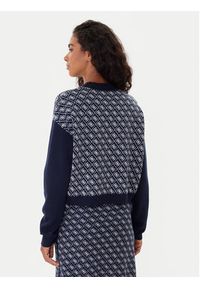 Guess Golf W5BR23 Z3JD2 Granatowy Relaxed Fit. Typ kołnierza: golf. Kolor: niebieski. Materiał: syntetyk