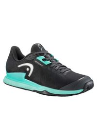 Buty do tenisa męskie Head Sprint Pro 3,5 clay. Kolor: czarny, zielony, wielokolorowy. Sport: bieganie, tenis