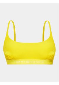 TOMMY HILFIGER - Tommy Hilfiger Góra od bikini UW0UW04533 Żółty. Kolor: żółty. Materiał: syntetyk