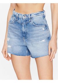 Pepe Jeans Szorty jeansowe Rachel Short PL801001RG4 Niebieski Regular Fit. Kolor: niebieski. Materiał: bawełna