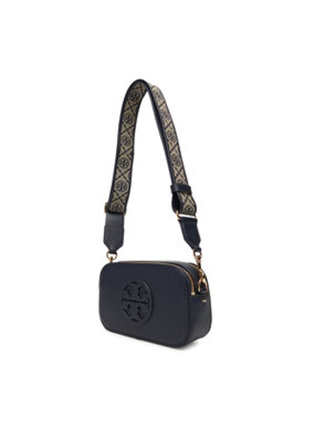 Tory Burch Torebka Mini Miller Crossbody 171955 Granatowy. Kolor: niebieski. Materiał: skórzane