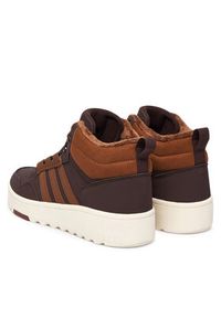 Adidas - adidas Sneakersy Hoops 4.0 Mid JQ5364 Brązowy. Kolor: brązowy. Materiał: skóra #5