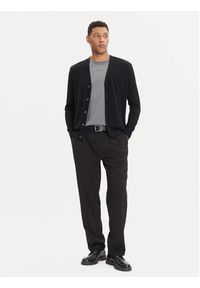 Marc O'Polo Kardigan 529 5063 61042 Czarny Regular Fit. Typ kołnierza: polo. Kolor: czarny. Materiał: wełna