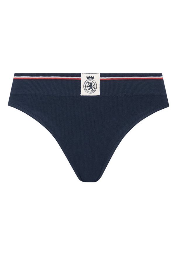 TOMMY HILFIGER - Tommy Hilfiger Stringi UW0UW06063 Granatowy. Kolor: niebieski. Materiał: bawełna