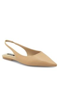 Nine West Baleriny WFA2551-2 Beżowy. Kolor: beżowy. Materiał: skóra #5