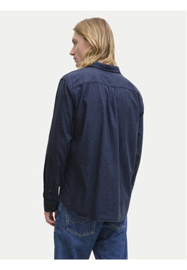 Jack & Jones Koszula Classic Melange 12278416 Granatowy Regular Fit. Kolor: niebieski. Materiał: bawełna