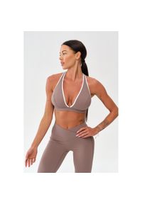 ROUGH RADICAL - Stanik sportowy fitness Rough Radical Mocha Active Sports Bra. Kolor: beżowy. Sport: fitness