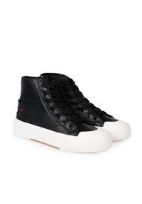 Love Moschino Trampki | JA15022G1MIA0 | Kobieta | Czarny. Okazja: na co dzień. Zapięcie: zamek. Kolor: czarny. Materiał: jeans, skóra. Sezon: lato. Styl: sportowy, casual