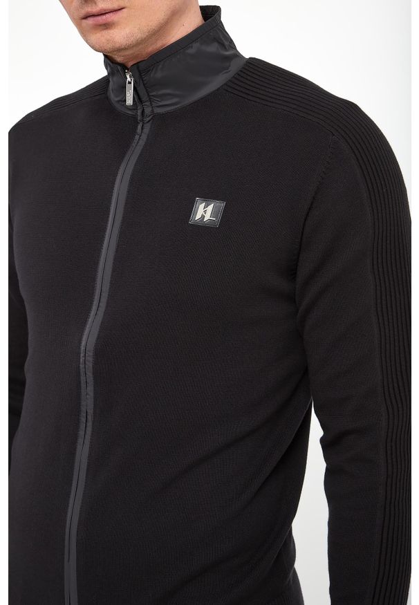 Karl Lagerfeld - Sweter męski zapinany KARL LAGERFELD