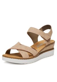 Rieker Sandały V38G9-31 Różowy. Kolor: różowy. Materiał: syntetyk #7