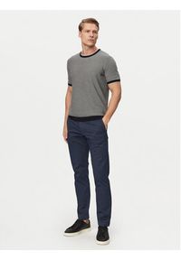 Bugatti Chinosy 4130-16370E Granatowy Regular Fit. Kolor: niebieski. Materiał: bawełna #5