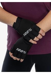 Rękawiczki rowerowe damskie 100% Exceeda Gel Short Finger Gloves. Kolor: czarny