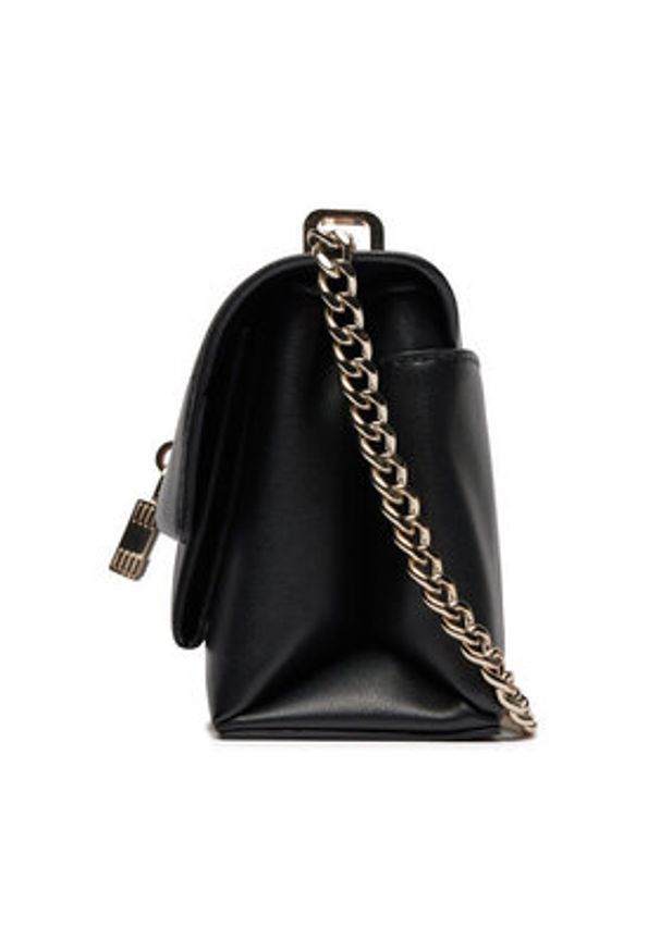 DKNY Torebka Evie Sm Flap Cbody R41ERC64 Czarny. Kolor: czarny. Materiał: skórzane
