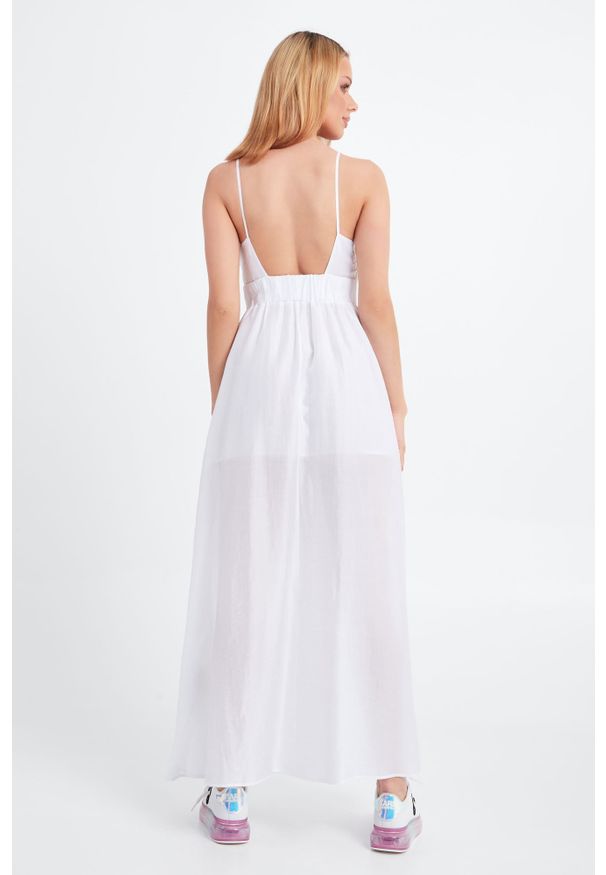 Sukienka Emporio Armani gładkie, na ramiączkach, na lato, maxi
