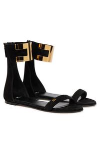 Elisabetta Franchi Sandały SA-88L-62E2-V540 Czarny. Kolor: czarny. Materiał: skóra, zamsz #3