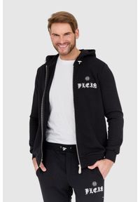 Philipp Plein - PHILIPP PLEIN Czarny dres męski z gotyckim logo, Rozmiar XXL. Kolor: czarny. Materiał: dresówka #3