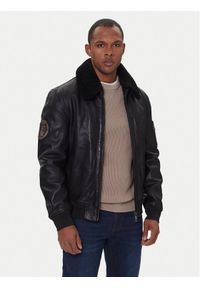 Milestone Kurtka skórzana Tom 531041 21070 Czarny Regular Fit. Kolor: czarny. Materiał: skóra #1