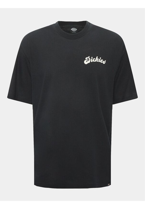 Dickies T-Shirt Grainfield DK0A4YJY Czarny Regular Fit. Kolor: czarny. Materiał: bawełna