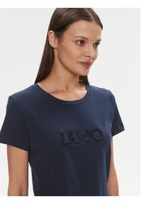 Liu Jo Sport T-Shirt TA4136 JS003 Granatowy Regular Fit. Kolor: niebieski. Materiał: bawełna. Styl: sportowy