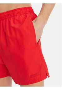 Calvin Klein Swimwear Szorty kąpielowe LV00N61027 Czerwony Regular Fit. Kolor: czerwony. Materiał: bawełna #4