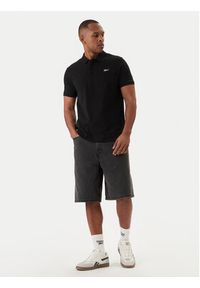 Reebok Polo Breen RK25562CCM Czarny Regular Fit. Typ kołnierza: polo. Kolor: czarny. Materiał: bawełna #5