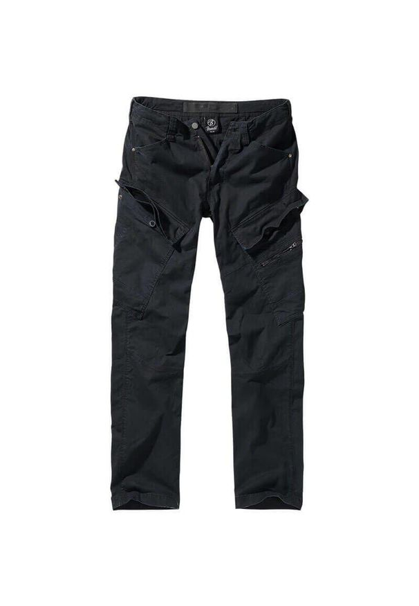 Spodnie bushcraft męskie Brandit Slim Fit Adven Czarne. Kolor: czarny. Sport: outdoor