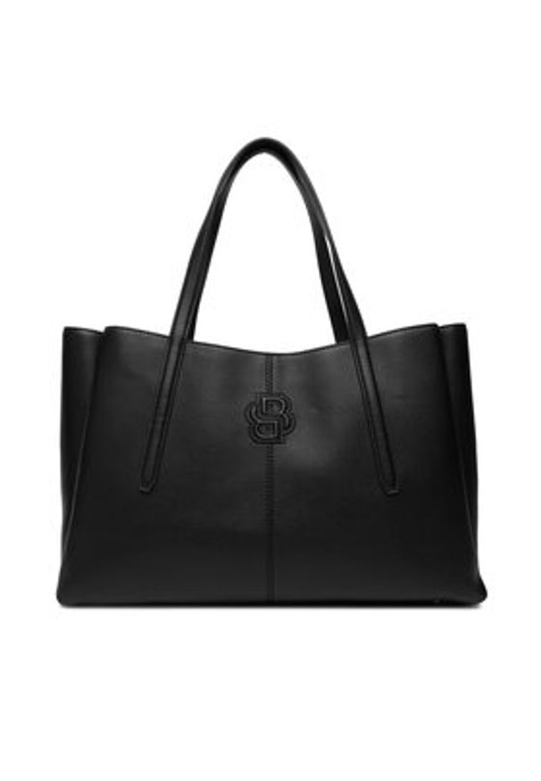 BOSS Torebka 50557890 Czarny. Kolor: czarny. Materiał: skórzane