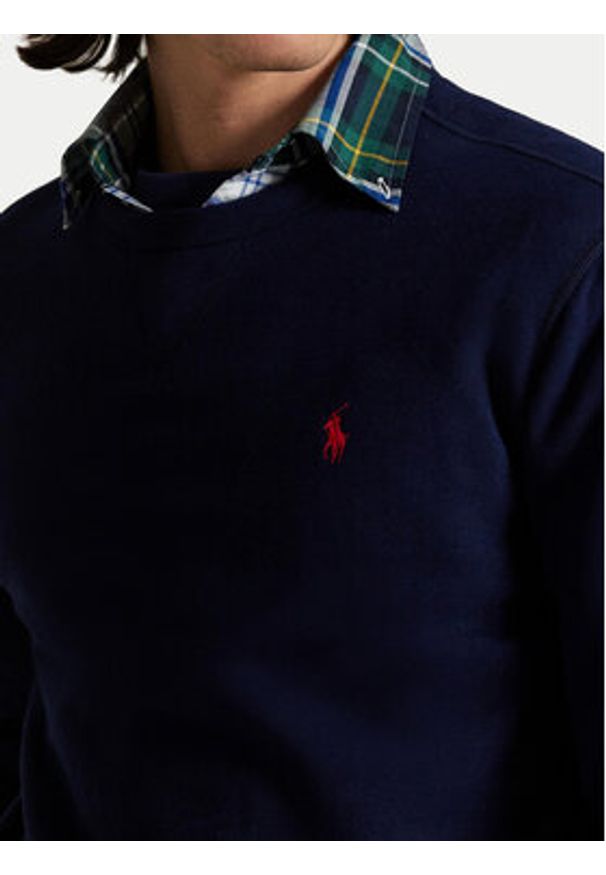 Polo Ralph Lauren Bluza 710766772003 Granatowy Regular Fit. Typ kołnierza: polo. Kolor: niebieski. Materiał: bawełna, syntetyk