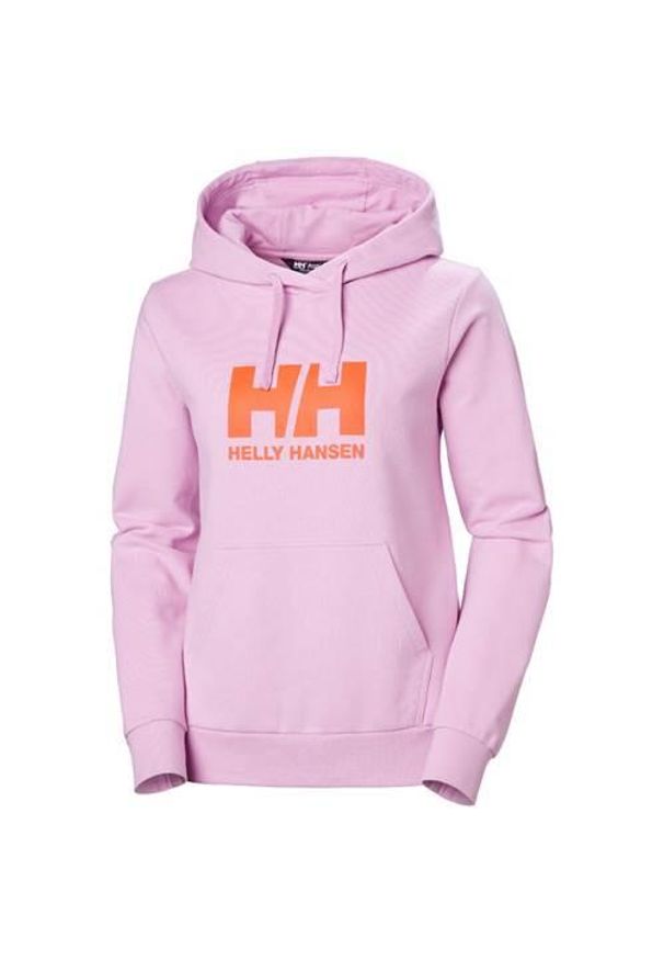 Bluza sportowa damska Helly Hansen Hh Logo 2.0. Typ kołnierza: kaptur. Kolor: różowy